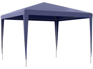 Outsunny Gazebo da Giardino 3x3 m Pieghevole e Portatile con Copertura Anti UV, Blu