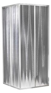 Box doccia rettangolare scorrevole Aqva 80 x 90 cm, H 180 cm in acrilico, spessore 1.5 mm piumato bianco