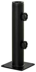 Outsunny Supporto per Ombrellone da Terrazza, Base per Ombrellone per Patio, Pontile, Giardino e Cortile, Nero | Aosom Italy