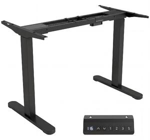 HOMCOM Telaio per Scrivania Elettrico con Regolabile in altezza e Funzione Memoria, 100x60x118 cm, Nero | Aosom Italy