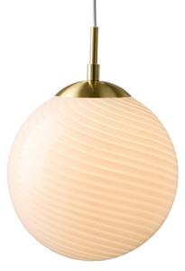 Lampada a sospensione Halo Design, CANDY BALL, dimmerabile, Bianco, Soggiorno, Vetro, Design