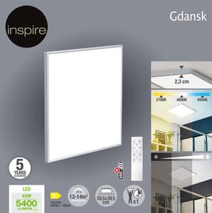 Pannello LED GDANSK 2.3x60 cm cct regolazione da bianco caldo a bianco freddo, 5400LM INSPIRE