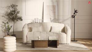 Divano letto 3 posti expres Poto letto 140 cm Materasso 13 cm Tessuto bouclette Talpa - RETUNA