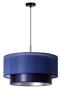 Duolla - Lampadario a sospensione con filo NANTES 1xE27/15W/230V diametro 45 cm blu/argento