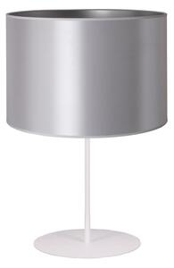 Duolla - Lampada da tavolo CANNES 1xE14/15W/230V 20 cm argento/bianco