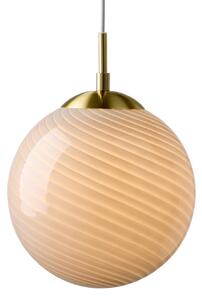 Lampada a sospensione Halo Design, CANDY BALL, dimmerabile, Grigio, Soggiorno, Vetro, Design