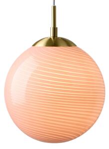 Lampada a sospensione Halo Design, CANDY BALL, dimmerabile, Rosa / Rosé, Soggiorno, Vetro, Design