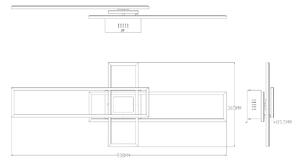 Zuma Line MS243 - Luce LED dimmerabile LUMENZ LED/55W/230V 3000-6000K nero/oro +RC