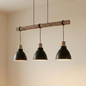 Lampada a sospensione Lindby, Trebale, dimmerabile, Nero, Soggiorno, Metallo, Scandinavo