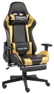Sedia da gioco con poggiapiedi girevole Golden PVC