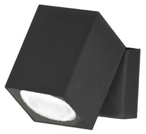 Spot orientabile quadrato perenz pin 8490n 8294n gu10 led nero opaco - Perenz