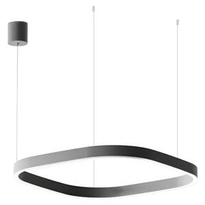 Lampadario moderno gea luce criseide s1p quadrata fcrsn8q led biemissione alluminio - Gea Luce