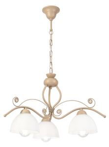 Brilagi - Lampadario con catena ANTICO MODERN 3xE27/60W/230V beige