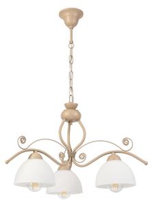 Brilagi - Lampadario con catena ANTICO MODERN 3xE27/60W/230V beige
