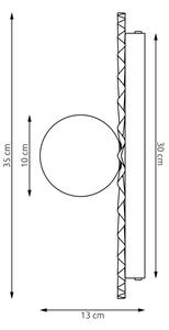 Lampada da parete UMBRA 1xG9/8W/230V rossa