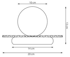 Lampada da tavolo UMBRA 1xG9/8W/230V nera