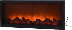 Stufa elettrica con luce LED che imita la combustione della legna