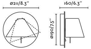 FARO 62356 - Faretto da parete orientabile NOON 1xE27/15W/230V verde