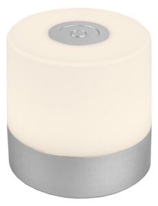 Briloner - Lampada da tavolo per esterni a LED, dimmerabile, ricaricabile, a sfioramento LED/2W/5V 2700K IP44 finitura cromata opaca