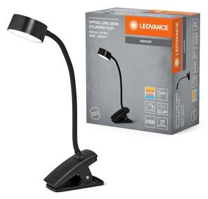 Ledvance-LED lampada da tavolo dimmerabile a sfioramento con morsetto CYLINDER LED/4,8W/5V 3000-6500K nero