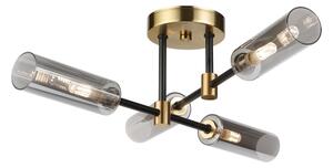 Plafoniera TESSA 4xG9/5W/230V ottone/nero fumé