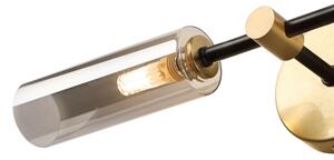 Lampada da parete TESSA 2xG9/5W/230V ottone/nero fumé