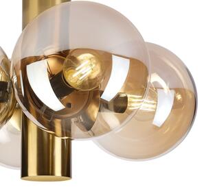 Plafoniera SFERIO 4xE14/5W/230V ottone/beige fumé