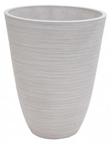 Vaso Piccolo Anemone Ø25,5x32,5 cm in Fibra sintetica Bianco
