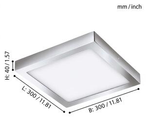 Eglo 79528 - Plafoniera LED da bagno DURANGO LED/22W/230V 30x30 cm IP44