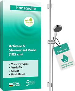 Set doccia hansgrohe Activera Select S 95, 2jet, EcoSmart, con asta doccia Varia 105 cm, cromato, 1 pz
