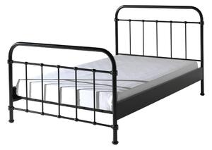 Letto per bambini in metallo nero, 120 x 200 cm New York - Vipack