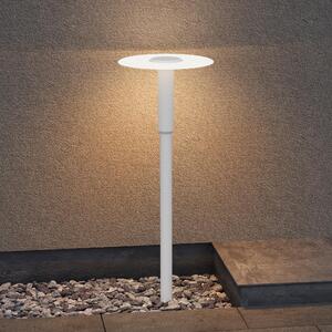 Doporro Lampione da Giardino LED Design Moderno, Paletto Esterno IP65 con Luce Soffusa 3000K, H80cm in Alluminio Bianco, Illuminazione Elegante per Vialetti, Cortili e Ingressi