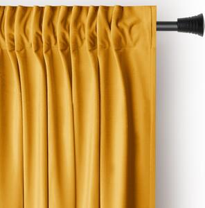 Tenda parzialmente oscurante gialla in velluto 140x245 cm Pleat – Restilo