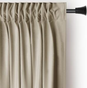Tenda parzialmente oscurante marrone/beige in velluto 140x245 cm Pleat – Restilo