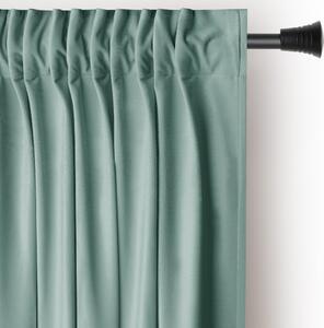 Tenda parzialmente oscurante verde chiaro in velluto 140x245 cm Pleat – Restilo