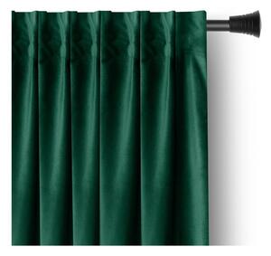 Tenda parzialmente oscurante verde scuro in velluto 140x245 cm Pleat – Restilo