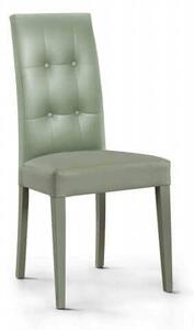 JACQUELYN - sedia moderna ecopelle con 4 bottoni