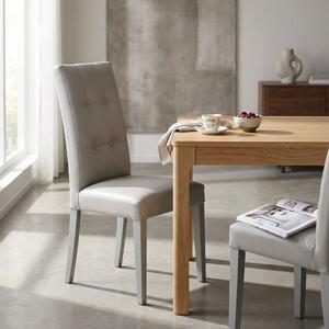 JACQUELYN - sedia moderna ecopelle con 4 bottoni