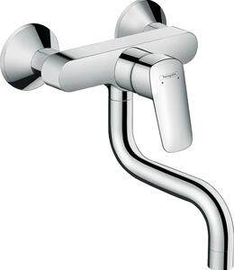 Miscelatore per lavello hansgrohe Logis cromato modello a parete, 1 pz