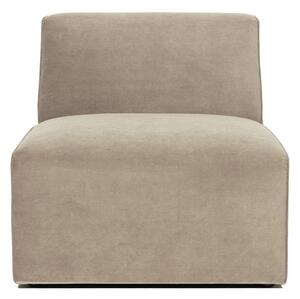 Modulo divano in velluto a coste beige (parte centrale) Sting - Scandic
