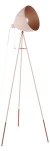 Lampada da terra Chester treppiede albicocca pastello, rame, in metallo, H 135.5 cm, E27 MAX60W EGLO