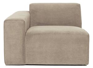 Modulo divano in velluto a coste beige (angolo sinistro) Sting - Scandic