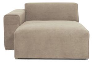 Modulo divano in velluto a coste beige (angolo sinistro) Sting - Scandic