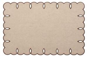 Set 4 tovagliette in cotone e lino ecrù cm 45x30