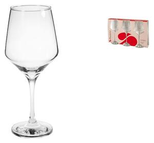 Set 3 calici vino rosso Ivory in vetro trasparente cl 49