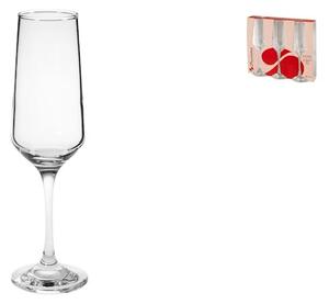 Set 3 calici flute Ivory in vetro trasparente cl 22,5