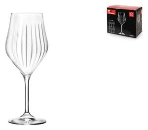 Set 6 calici vino Timeless News in vetro sonoro trasparente cl 45