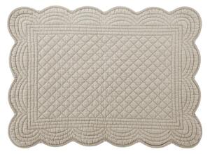 Set 4 tovagliette in cotone trapuntate tortora cm 45x33
