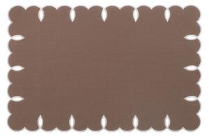 Set 4 tovagliette in cotone e lino marroni cm 45x30