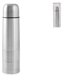 Termos rigato Inoxtherm in acciaio inox con tappo salvagoccia lt 1